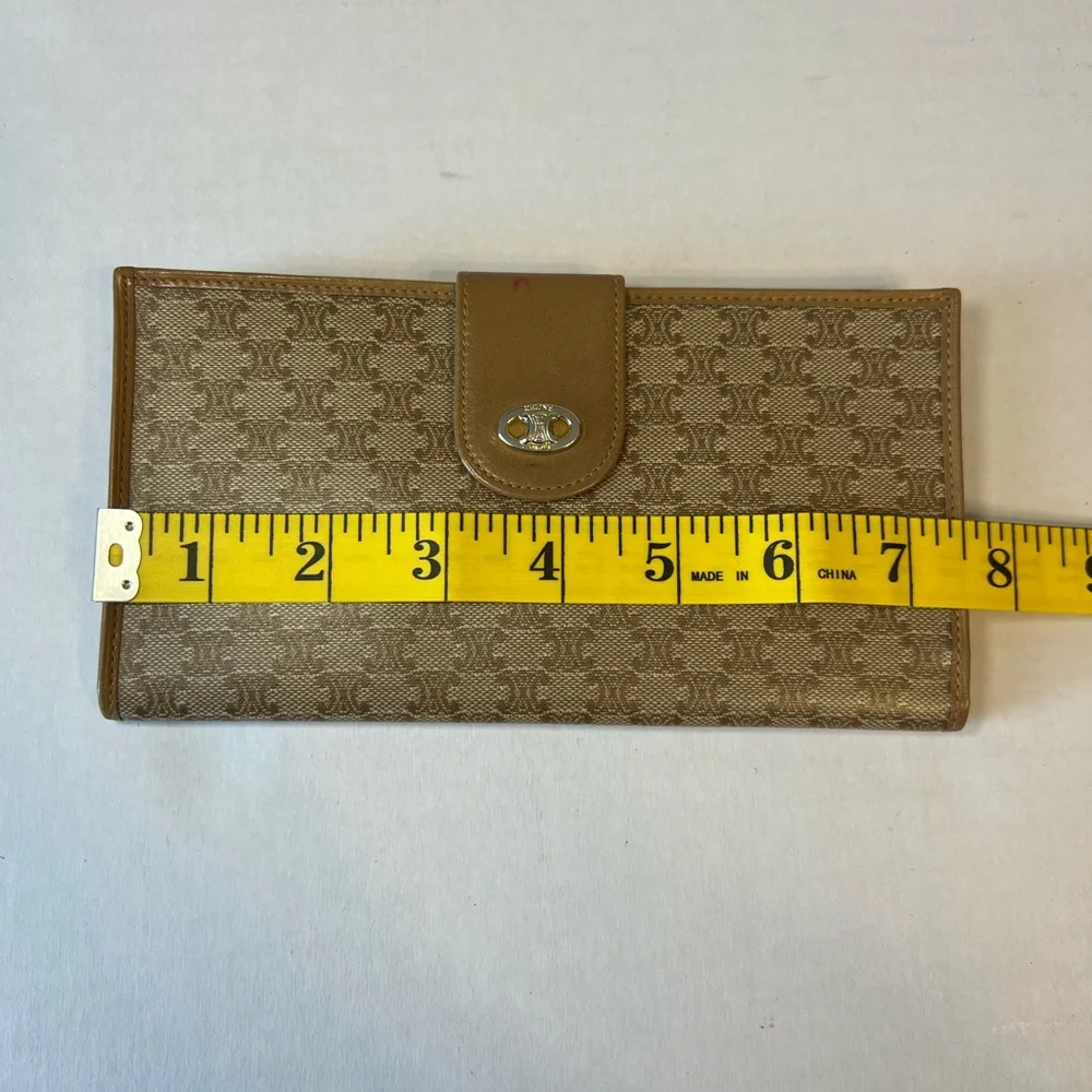 CELINE Macadam Long Wallet Canvas and Leather‎